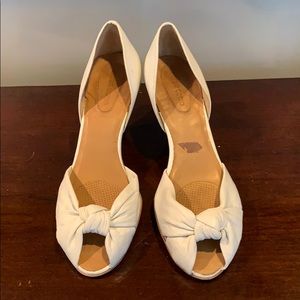 Corso Como white peep toes 10